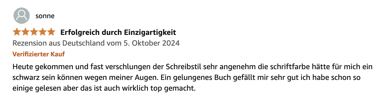 Rezension Erfolg durch Einzigartigkeit 04