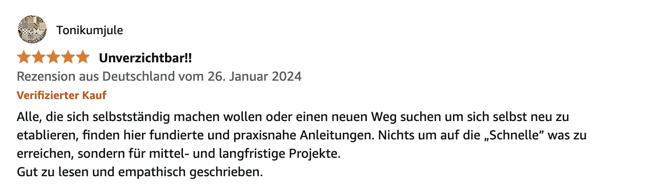 Rezension Erfolg durch Einzigartigkeit 12